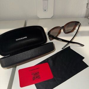 Salvatore Ferragamo Brown Sunglasses
